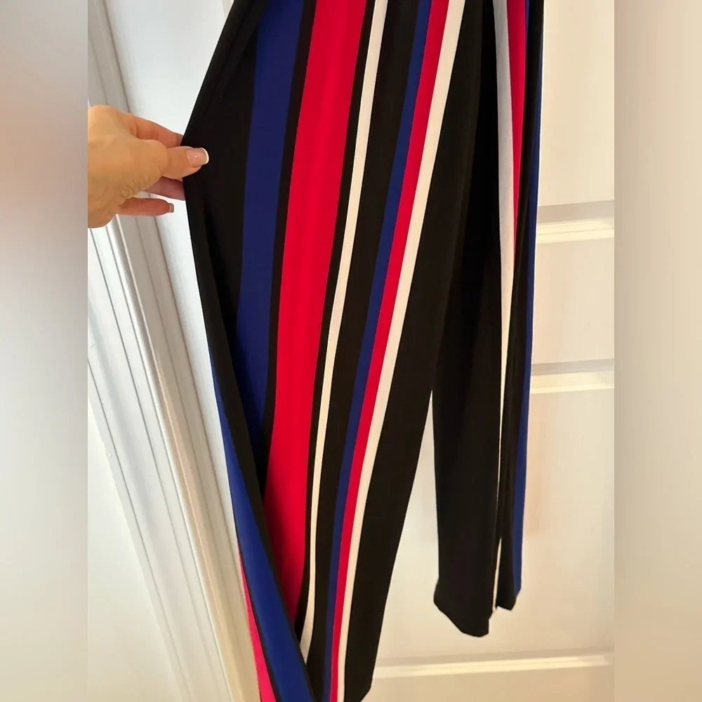 INC Women’s international Concept striped jumpsuit size XS adjustable straps